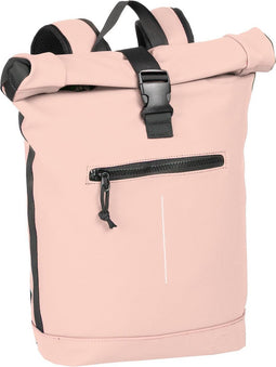 New Rebels Waterafstotende Rolltop Rugzak met Laptopvak 15'' Mart Roze