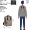New Rebels Waterafstotende Rugzak Mart Taupe