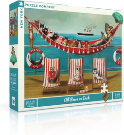 New York Puzzle Company All Paws on Deck - 500 pieces
