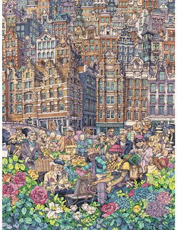 New York Puzzle Company 'Dam Charming City - 1000 pieces