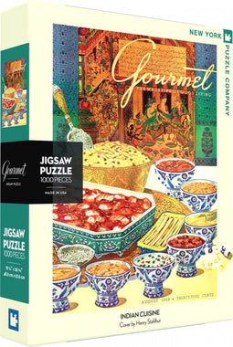 New York Puzzle Company - Gourmet Indian Cuisine - 1000 stukjes puzzel