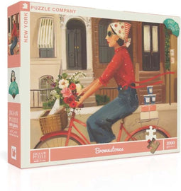 New York Puzzle Company - Janet Hill Brownstones - 1000 stukjes puzzel