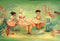 New York Puzzle Company Mermaid Tea Party - 60 pieces