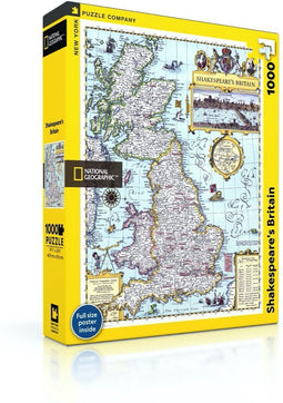 New York Puzzle Company - National Geographic Shakespeare's Britain - 1000 stukjes puzzel