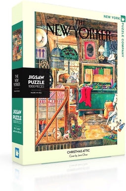 New York Puzzle Company - New Yorker Christmas Attic - 1000 stukjes puzzel