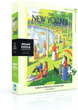 New York Puzzle Company - New Yorker Sunday Afternoon in Central Park - 1000 stukjes puzzel