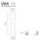 NewGarden Lola 165 cm buitenverlichting staande lamp wit kunststof