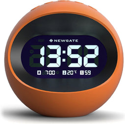Newgate Centre Of The Earth LCD Alarm Klok - Oranje
