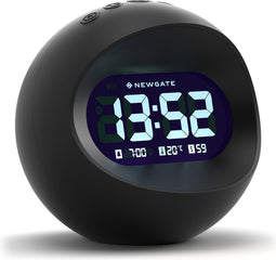 Newgate Centre Of The Earth LCD Alarm Klok - Zwart