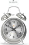 Newgate Klassiek Alarm Met Dubbele Bel Chroomeffect - Zonder Tikken - Zilver