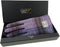 Dames Handschoenen Roze en Lila met Zwart Leer - Harris Tweed - Glen Appin of Scotland