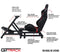 Next Level Racing GT Track Cockpit - Racestoel - Compatibel met Logitech G29/G920, Thrustmaster & Fanatec