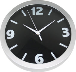 NeXtime Small Numbers - Klok - Rond - Kunstof/Glas - Ø30 cm - Zwart