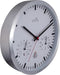 NeXtime - Stationsklok met weerstation - 25cm - Zendergestuurd - Wit