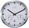 NeXtime - Stationsklok met weerstation - 25cm - Zendergestuurd - Wit