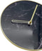 NeXtime - Stille Tafelklok - 20cm - Glas / Metaal - Zwart - 'Marble'
