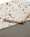 NeXtime- Stille Wandklok - 32cm -Concrete/Terrazzo -Grijs -'Conrazzo'