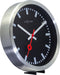 NeXtime - Wandklok - 19 cm - Aluminium - Zwart - 'Station'