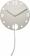 NeXtime - Wandklok - 29 cm - Plastic - Wit - 'Waggle'