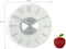 NeXtime - Wandklok- 31 cm- Glas/Aluminium- Transparant - 'Stripe'