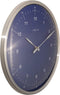 NeXtime - Wandklok - 33 cm - Metaal - Blauw - '60 Minutes'