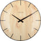 NeXtime - Wandklok - 35 cm - Bol Glas - Lichtbruin -'Edge Wood Dome'