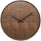 NeXtime - wandklok - 35 cm - Hout - Bruin - 'Wood Wood Medium'