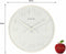 NeXtime - Wandklok - 35 cm - Hout - Wit - 'Wood Wood Medium'