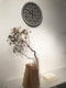 NeXtime - Wandklok - 39.5cm - Polyresin/Hout- Grijs - 'Concreto Love'