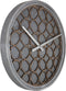 NeXtime - Wandklok - 39.5cm - Polyresin/Hout- Grijs - 'Concreto Love'