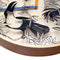 NeXtime - Wandklok - 40 cm - Hout - Multi color - 'Tropical birds'