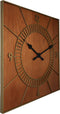 NeXtime - Wandklok - 50 cm - Hout - Bruin - 'Wood Square'