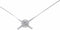 NeXtime - Wandklok- 85 cm- Aluminium- Zilver- 'Hands'