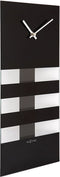 Nextime wandklok Bold Stripes glas - Kleur - Groen