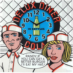 Nextime wandklok Delux Diner glas