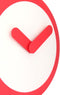 Nextime wandklok Focus kunststof - Kleur - Rood