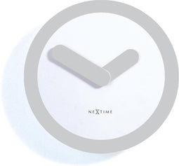 Nextime wandklok Focus kunststof - Kleur - Zilver