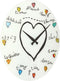 Nextime wandklok Loving You glas