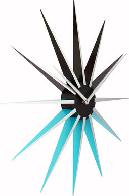 Nextime wandklok Nova Kunststof - Kleur - Blauw