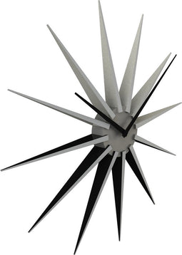 Nextime wandklok Nova Kunststof - Kleur - Zilver