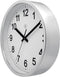 NeXtime wandklok NXT diam. 25 - 5 kunststof zilver - witte wijzerplaat