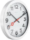 NeXtime - Wandklok/Tafelklok - 19cm - Geborsteld Alu - Wit- 'Station'