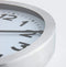 NeXtime - Wandklok/Tafelklok - 19cm - Geborsteld Alu - Wit- 'Station'