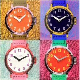 Nextime wandklok Time Zones glas