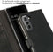 Selencia Galaxy S21 - Echt Lederen Bookcase - 3 Pashouders - Zwart