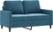 vidaXL - Tweezitsbank - 120 - cm - fluweel - blauw