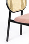 Zuiver Spike Eetkamerstoel Naturel Rotan/ Roze