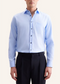 Seidensticker New Kent - Slim Fit Business Overhemd - Strijkvrij - Lichtblauw - Maat 42