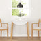 vidaXL - Eettafel - massief - hout - naturel - rubber