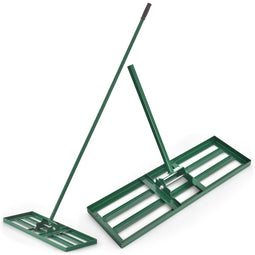 Coast Gazonhark - Ergonomische handgreep - Metaal - 75 x 25 cm - 170 cm - Groen